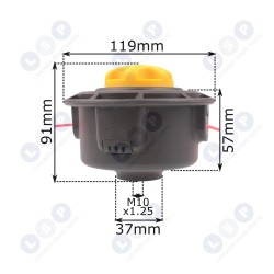 Trimera galva benzīna krūmgrieža griešanas auklai (5903794711693)