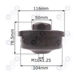 NAC DEMON benzīna krūmgrieža galva, auklas trumuļa (5903794711747)