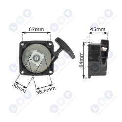 Starteris NAC DEMON EINHELL krūmgriežiem (5903794711891)