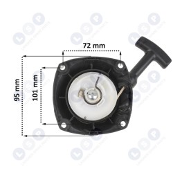 Universāls benzīna krūmgrieža starteris, pilns komplekts (5903794711914)