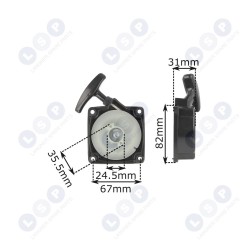 Startera smalcinātājs benzīna krūmgriezim Demon NAC iedarbināšanai (5903794711921)