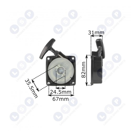 Startera smalcinātājs benzīna krūmgriezim Demon NAC iedarbināšanai (5903794711921)