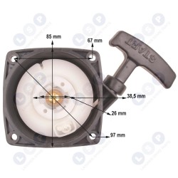 Starteris NAC DEMON TEXAS krūmgriežiem (5903794711938)