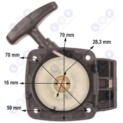 Starteris NAC DEMON EINHELL krūmgriežiem (5903794711952)