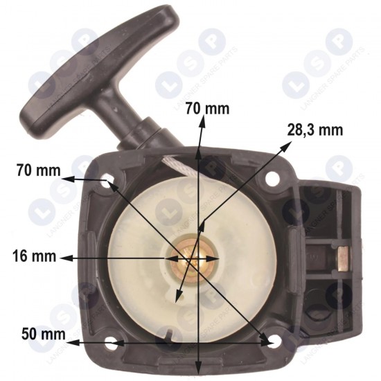 Starteris NAC DEMON EINHELL krūmgriežiem (5903794711952)