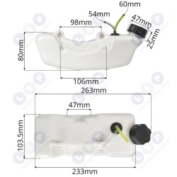 Degvielas tvertnes filtra vāciņš krūmgriezim (5903794711969)